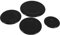 WOONEKY 4 piezas Cubiertas de Quemador de Gas Recambio para Cabezas de Estufas de Gas Accesorios de Cocina para Cocción y Duradera