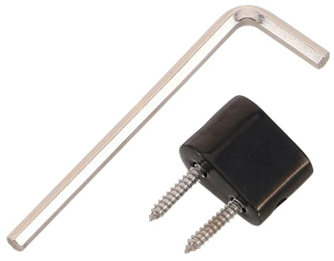 Tuerca de Seguridad para Cuerdas de Guitarra sin Cabeza, Metal | 1 Juego Negro, Uso en Reparación y Mantenimiento, Grabación en Estudio, Incluye Llave