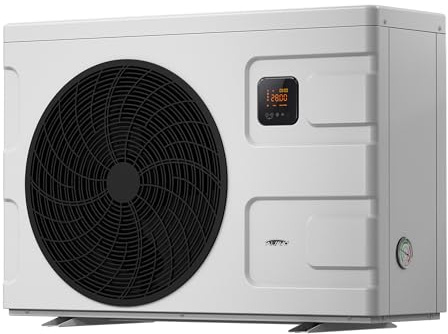 ALSAVO INVERBOOST Poolheizung Inverter 16,5kW COP16 WiFi Sprachsteuerung | Vollinverter, R32, ABS-Gehäuse, Pool-Wärmepumpe, 25-85m³