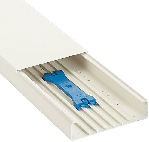 GGK - Goulotte électrique 60 x 200 Blanche Longueur 1,30m - Parfaite pour Une Pose de Tableau en rénovation ou Installation complémentaire - Très résistante