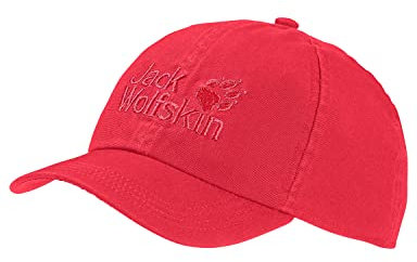 Jack Wolfskin Kinder Børn kasket Baseballkappe, tulip red, Einheitsgröße EU
