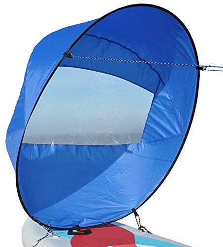 FYBlossom Kajak Wind Segel Kit, 42 Zoll Kajak Windsegel Tragbar Kanus Popup Downwind Segel Mit Aufbewahrungstasche Faltbar Segel Für Windsurfen Einfaches Setup Schnell Einsetzbar