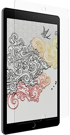 ZAGG InvisibleShield GlassFusion + Leinwand, simuliert Schreiben oder Zeichnen auf Papier, hergestellt für Apple iPad 10,2 Zoll (8. Generation) und iPad 10,2 Zoll (7. Generation)