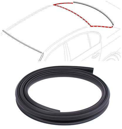 Doo Engy Heckscheibe Gummi Dichtung Abdeckung Windschutzscheibe Fenster Verkleidung Zierleiste Dichtungsstreifen hinten oben für 5er E60 2001-2010