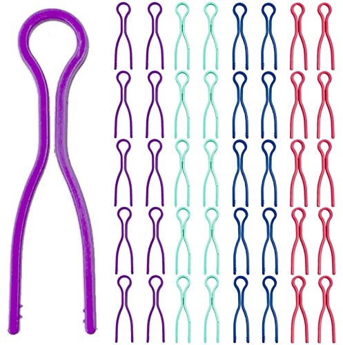SZXMDKH Pinces de Canette, 20 Pièces Pinces Bobines Fil, Pinces à Bobines de Fil, Support de Bobine en Plastique Clips à Canette, Porte-Bobines Porte Fil Canette Clips
