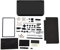Custodia Per PC Custodia Per Custodia Completa Guscio con Bottoni Parte di Ricambio Per 3DS XL Gioco 4 Colori(Nero)