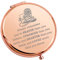 MYSOMY Wonka Musikalischer Geschenk Spiegel, Tragbar, Doppelseitig, Lupe, Gravur, Eisen, Gold, 2.6*0.4*2.8INCH