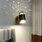 KINLAMS Wandlampe Moderne Einfache Einstellbare Nordic Kreative Schlafzimmer Nachttischlampe Projektion Mond Stern Lampe Sternenhimmel Wandleuchte