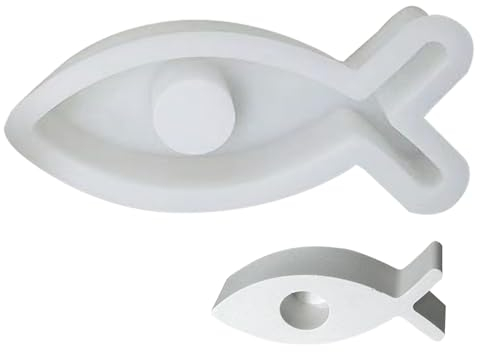 Fisch Silikonform Kerzenhalter Fisch Gießform Kerzenhalter, Silikonform Kerzenhalter Stabkerze Silikon Kerzenformen, Silikon Kerzenhalter Form Für Halloween Weihnachten