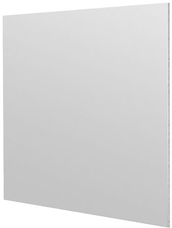QUARKZMAN Chapa de Aluminio 6061 T6, Lámina Plana de Aluminio Tratado Térmicamente, Cubierta con Película Protectora, 12 x 16 x 1/16 Pulgadas, para Uso Industrial Y Manualidades
