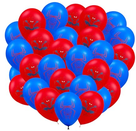 30 Stück Kindergeburtstag deko Spider Man Ballon luftballon geburtstag | geburtstagsdeko jungen, Happy Birthday Dekoration Luftballons deko