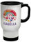 Shopagift Personalised Rainbow Hearts Travel Mug Any Name Water Colour Stainless Steel 14oz Cup