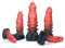 Kuaecr Weicher Silikon Realistischer Monster Drachen Analdildo mit Saugnapf Tierdildo Analplug Alien Penis Analdildo Butt Plug G-Punkt Stimulator Masturbator SM Sex Spielzeuge für Frauen Herren (S)