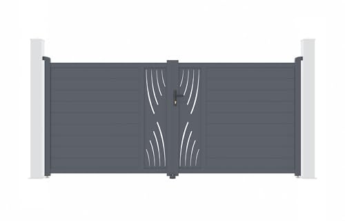 Casanoov Portail battant motorisé 3,5m VELETA H.160cm + Motorisation RANGER B150