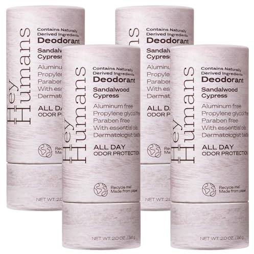 HEY HUMANS - Hey Humans deodorants for men and women contain no aluminium, parabens, phthalates, propylene glycol and silicone and are packaged in easily recyclable paper for