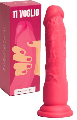 MySecretCase Dildo Silicone Realistico 19cm - Fallo Di Gomma per strapon, Dildo Con Ventosa, Dildi Realistici, Pene Realistico Sextoys strap on, Sextoy Falli Realistici Morbido (M-19cm)