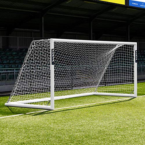 FORZA Alu110 freistehendes Fußballtor (Wählen Sie Ihre Größe aus – 3,7m x 1,2m bis zu 7,3m 2,4m) Bringen Sie EIN professioneller Touch an Ihr Fußballtraining und Matchday (4,9m x 2,1m)