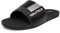 Nautica Herren Athletic Slide, verstellbare Riemen, Komfort-Sandalenbower, Schwarz (schwarz/silber), 47 EU