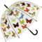Fallen Fruits Esschert Design Regenschirm Schmetterlinge Ø83cm, Schwarz, One Size, Schwarz, taille unique, Kuppel
