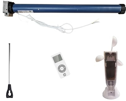 heicko Markisenmotor-Set mit Notkurbelfunktion, 120 Nm, bis 64 m2, inkl. Handfunksender und Wind-/Sonnensensor (1 ST)