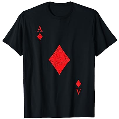 Karo As Caro Spielkarten Shirt Easy Halloween Kostüm T-Shirt