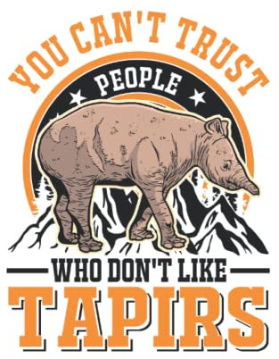 Tapir Tagesplaner: Tapir Flachlandtapir Tapirdae Tapir / Kalender 2023 & 2024 / Wochenplaner Tagesplaner Planer / Planungsbuch To-Do-Liste / 6x9 Zoll / 100 ausfüllbare Seiten