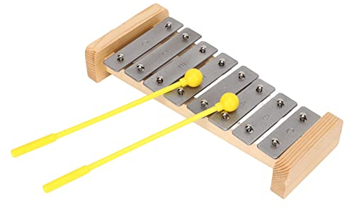 8 Noten Xylophon Resonator Glocken Für Kinder Xylophon Glockenspiel 8 Noten Metall Handspiel Orff-Instrument Für Kinder Kleinkind Kind