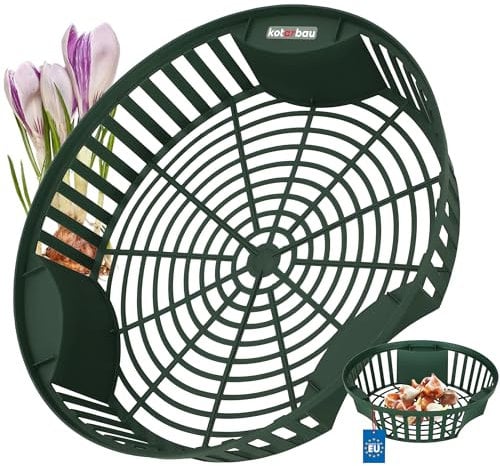 KOTARBAU® Pflanzkörbe für Blumenzwiebeln Zwiebel-Pflanzkorb Blumenzwiebel-Schale Blumenzwiebel-Anzuchtkorb Blumenzwiebelkorb Anzuchtschale Pflanzkorb Pflanzschale ⌀ 315 mm