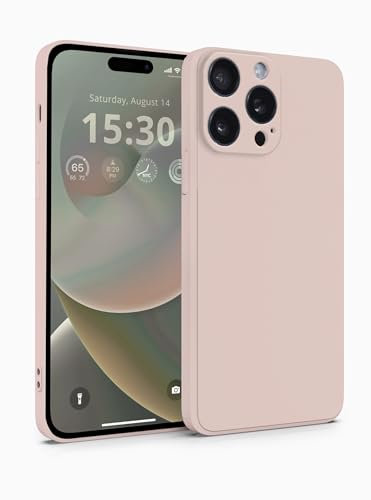 MyGadget Cover per iPhone 15 Pro Max - Custodia Protettiva in Silicone Morbido – Case TPU Flessibile - Ultra Protezione Antiurto & Antiscivolo Rosa