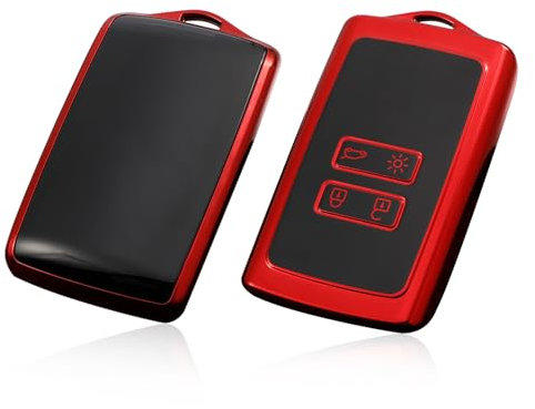 GAFAT Dacia Duster 3 Duster 2/ Dacia Bigster 2018-2025 2026 Coque de Clé, Coque de Protection, Dacia Duster 2025 Housse de Protection de Clé en TPU Gel de Silice, Dacia Duster Accessoires (Rouge)