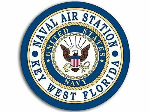 WildeBabsKLBT 11cm Hochwertiger Auto-Aufkleber Sticker Decal Autoaufkleber Aufkleber-Folie Wetterfest Navy Naval Air Station Key West Florida F1748