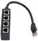 Leopacat RJ45 Ethernet Network Adapter, Ethernet Cable Spliter RJ45 Adapter 1 Male to 4 Female Port Lan Network Extension Splitter Cable Compatible with ADSL, Hub, Switch, TV Broadband Connections