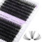 Einzeln Wimpern 240 Pcs Individuelle Wimpern 60P+80P DIY Cluster Wimpern C Curl Mix 16-20mm Einzelclusterwimpern DIY Wimpernbüschel für Wimpernverlängerung zu Hause(60P+80P-0.07-C-MIX16-20)