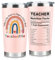 VivaJoy Cadeau Personnalisé pour Enseignante - Remerciement, Maternelle, Fin d'Année Scolaire - Gobelet de 591 ml (Rose)