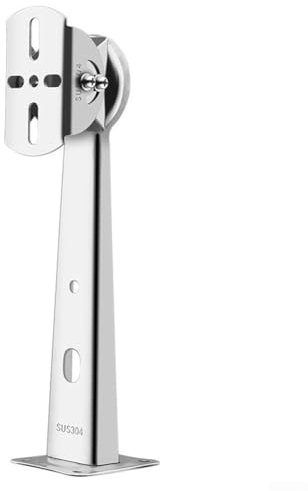 WIIYENA Soporte de montaje en pared de acero inoxidable para cámara de seguridad, soporte de esquina de pared exterior exterior soporte de metal adaptador de cámara de vigilancia