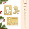 Wichtel Schablone Fußabdrücke, Wichtel Leiter, 4 Stück Wichtel Zubehör Weihnachten, Strickleiter für Wichtelstreich, Wichtel Schablone Fenster, Weihnachtsdekoration für Glastüren und Böden