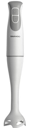 Daewoo Essentials Handheld Blender, 350W, Detachable Blending Rod For Easy Cleaning, 2 Speeds, Diamond Cut Stainless Steel Blades, Stick Blender, Compact Design, White