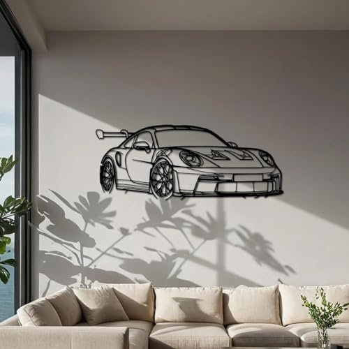 Decoration Murale Metal Voiture, Tableau Decoration Murale Salon, Deco Murale Chambre, Deco Chambre Adulte, DéCoration Salon Moderne pour Petit Ami, Amoureux de Voitures et Décoration de Garage