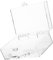 Amosfun Clear Desktop Jewelry Storage Box with Lock and Handle Small Cosmetic Case for Organizing Jewelry Crafts and Accessories Transparent Design for Home and Office Use
