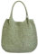 Micmores Strandtasche Strohtasche Damen – Elegante Handtasche Damen Boho Umhängetasche Tote Bag groß Shopper Tasche Geflochtene Taschen Korbtasche für Urlaub Reisen Strand Sommer (Grün)