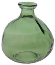 KEYHOMESTORE | Boccia in Vetro Verde Made in Italy, Ø18x16 cm, Complemento d'Arredo Elegante per Casa, Salotto, Ufficio – Vetro di Alta Qualità – Decorazione Moderna- Verde