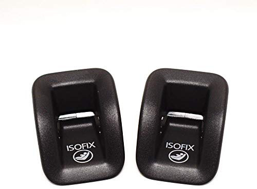 Cubierta de ajuste de la guía de ranura Isofix para Audi A4 y B8, negra, dos unidades
