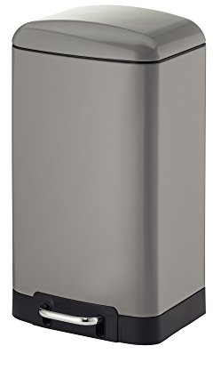 Kela Treteimer, Davino, 12L, 27 x 23 x 40cm, Edelstahl, 10906, Hellgrau, 12 L