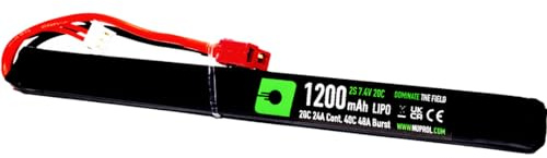 NUPROL Power - 7.4v LiPo 1200mAh 2S Deans [Rate 20C @ 24A] [Burst 40C @ 48A] - AK Slim Stick