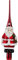Magic Christbaumspitze Formspitze Weihnachtsmann 28cm Glas Santa rot