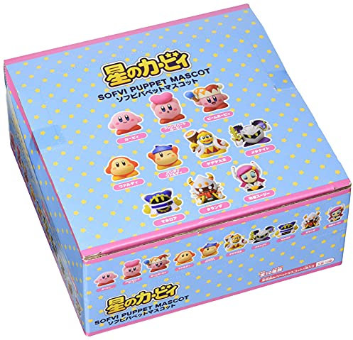 ensky Kirby (10 Figuren) Sofvi Fingerpuppen-Maskottchen aus weichem Vinyl (komplettes Set), (Re-Run), offizielles Japan
