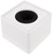 IMIKEYA Square Microphone flag news Reporter Interview Mic prop Portable White Microphone Station Logo for KTV Host Meeting