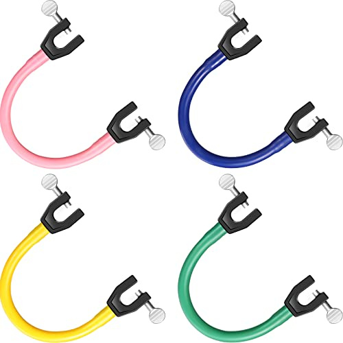 Skylety 4 Pieces Ski Tip Connector Trainer Skiing Training Wedge Aid for Beginners Snow Training, Assorted Colors(Pink, Yellow, Green, Blue)