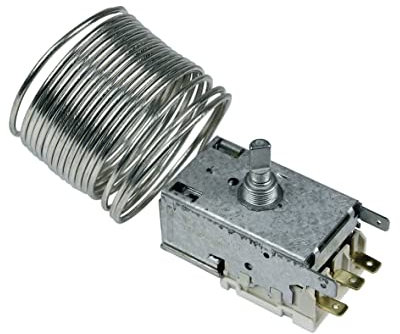 easyPART Kompatibel/Ersatz für RANCO K54H1119001 Thermostat Kühlthermostat Kühlschrank Kühl-Gefrierkombination Gewerbe-Gefriergeräte K54-H1119 2500mm Kapillarrohr 3x4,8mm AMP kompatibel mit Liebherr