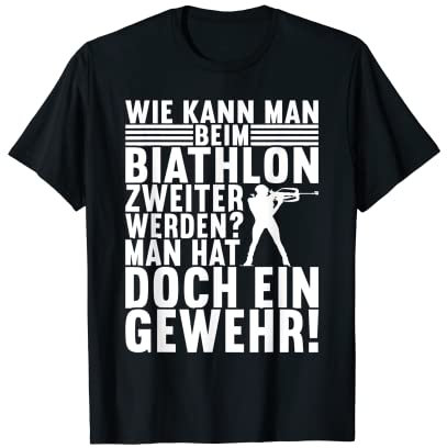 Biathlon Fanartikel Langlauf Skier Biathlet Winter Sport T-Shirt